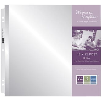 We R Memory Keepers: Post Bound Photo Sleeves, 12x12, 10/Pkg