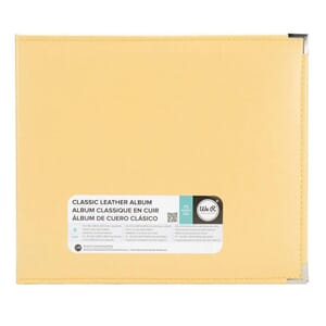 We R Classic: Buttercup - Leather D-Ring Album, 12x12 inch