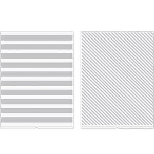We R Memory Keepers Stripes Embossing Folder