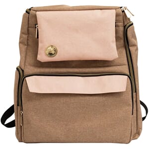 We R Memory Keepers - Taupe & Pink Crafter's Backpack