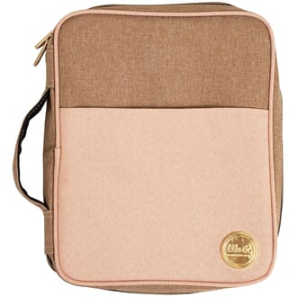 We R Memory Keepers - Taupe & Pink Crafter's Carry Pouch