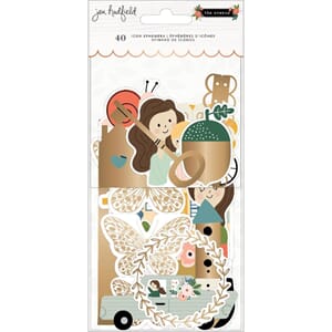 Pebbles: Jen Hadfield The Avenue Ephemera Die-Cuts 40/Pkg