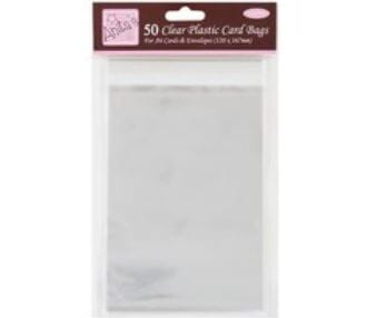Anita's: Clear Plastic Card Bags, A6, 50/Pkg
