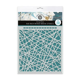 Andy Skinner - String Maze 8x8 Inch Mixed Media Stencil