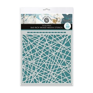 Andy Skinner - String Maze 8x8 Inch Mixed Media Stencil