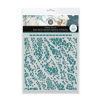 Andy Skinner - Pebble Mosaic 8x8 Inch Mixed Media Stencil