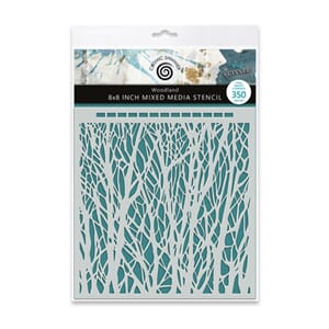 Andy Skinner - Woodland 8x8 Inch Mixed Media Stencil