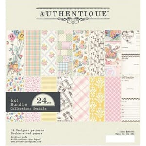 Authentique: Swaddle Girl Cardstock Pad, 6x6, 24/Pk