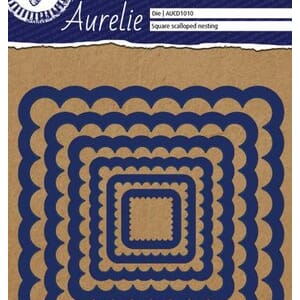 Aurelie - Square Scalloped Nesting Die