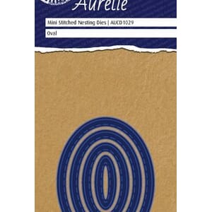 Aurelie - Stitched Oval Mini Nesting Die