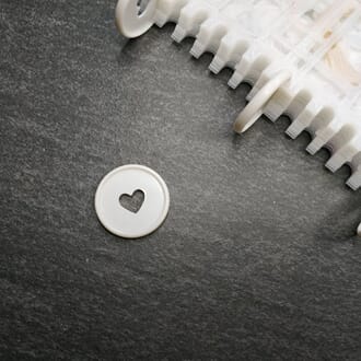 StudioB16 - White Storage disk for stencils