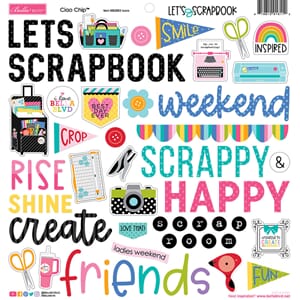 Bella BLVD - Let's Scrapbook! Ciao Chipboard Icons
