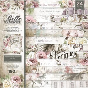 Crafters Companion - Belle Countryside Paper Pad, 12x12, 24/
