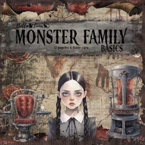 Bella Luna - Monster Family Basic 12x12 inch Paper Pack