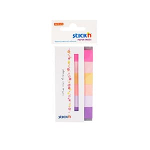Stick'n - Pastell Index Tabs, 6 farger , 30 stk