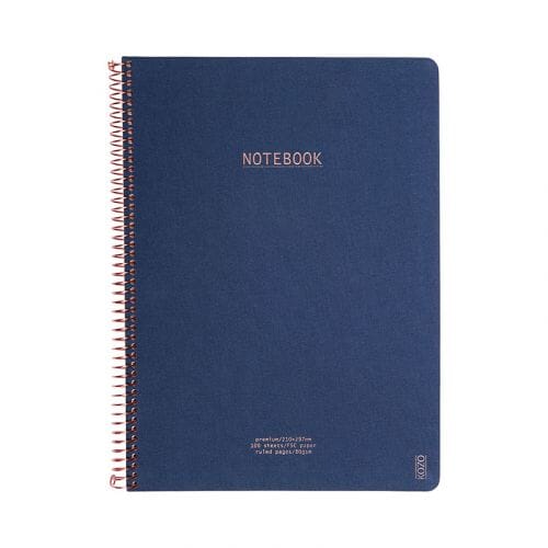KOZO - Navy Premium Notebook, str A4 - HOBBYKUNST NORGE