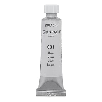 Caran d'Ache: White - Gouache paint, 10 ml