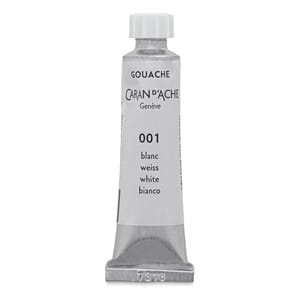 Caran d'Ache: White - Gouache paint, 10 ml