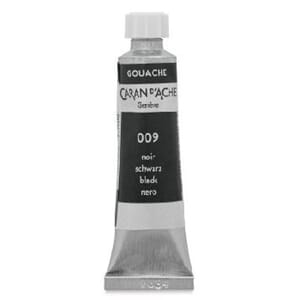 Caran d'Ache: Black - Gouache paint, 10 ml