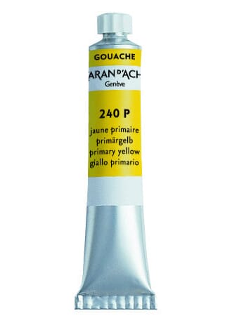 Caran d'Ache: Primary Yellow - Gouache paint, 10 ml