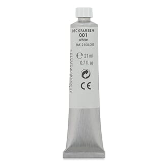 Caran d'Ache: White - Gouache paint, 21 ml