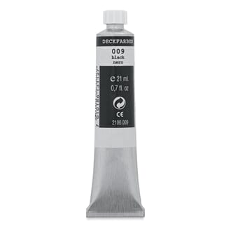 Caran d'Ache: Black - Gouache paint, 21 ml