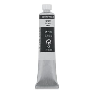 Caran d'Ache: Black - Gouache paint, 21 ml