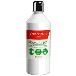 Caran d'Ache: White - Gouache ECO liquid, 500 ml