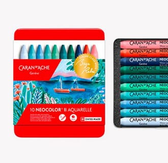 Caran d'ache:Cold shades Neocolor II, 10/Pkg