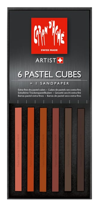Caran d'Ache: Scorched Earth Pastel Cubes, 6 stk