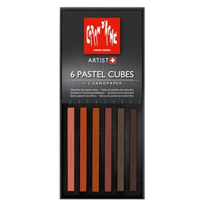 Caran d'Ache: Scorched Earth Pastel Cubes, 6 stk