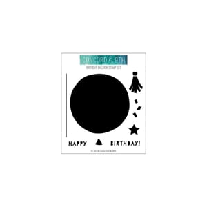 Concord & 9th: Birthday Balloon Clear Stamps, 4x4 inch