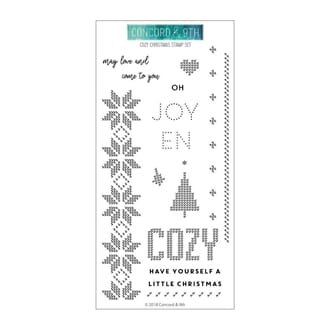 Concord & 9th: Cozy Christmas Clear Stamps, 4x8 inch