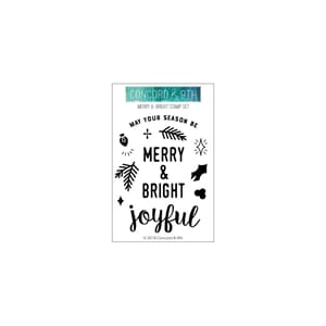 Concord & 9th: Merry & Bright Clear Stamps, 3x4 inch