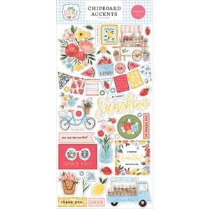 Carta Bella: Accents Summer Chipboard, 6x13 inch