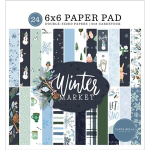 Carta Bella: Winter Market Paper Pad, 6x6, 24/Pkg