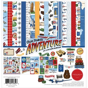 Carta Bella: Our Travel Advent Collection Kit, 12x12, 13/Pkg