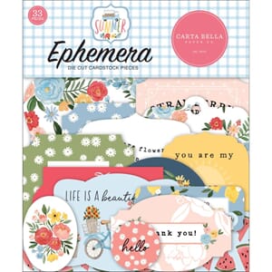 Carta Bellla: Icons, Summer Ephemera 33/Pkg