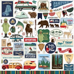 Carta Bella: Elements Outdoor Adventures Cardstock Stickers