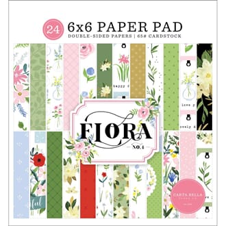 Carta Bella: Flora No 4 Paper Pad, 6x6, 24/Pkg