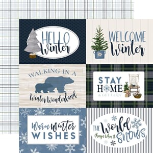 Carta Bella: 6x4 Journaling Cards - Welcome Winter