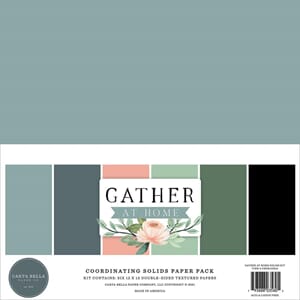 Carta Bella: Gather At Home Solid Cardstock,12x12, 6/Pkg