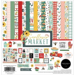 Carta Bella: Sunflower Market Collection Kit, 12x12, 13/Pkg