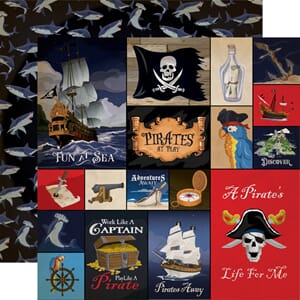 Carta Bella: 6x4 Journaling Cards - Pirates