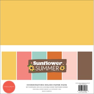 Carta Bella - Sunflower Summer 12x12 Inch Solids Paper Pack