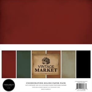 Carta Bella - Vintage Market Coordination Solids Paper