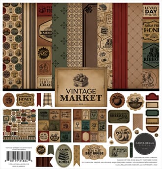 Carta Bella - Vintage Market 12x12 Inch Collection Kit