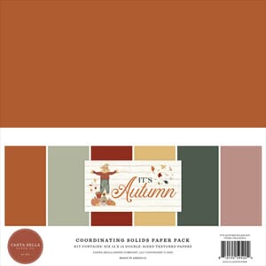 Carta Bella - It's Autumn 12x12 Inch Solids Paper Pack