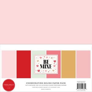Carta Bella - Be Mine 12x12 Inch Solids Paper Pack
