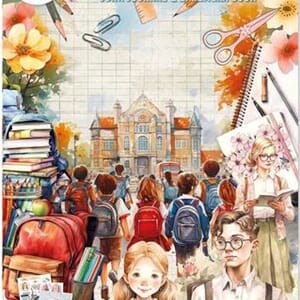 Ciao Bella - Back to School A4 Junk Journal Ephemera Book